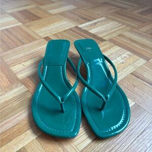 Zara Green kitten heel